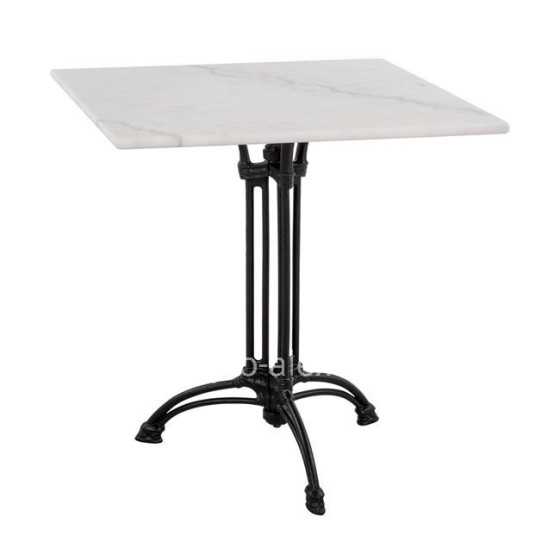 ΤΡΑΠΕΖΙ CERAPHIN ΜΕ 3ΝΥΧΗ ΒΑΣΗ ΑΠΟ ΜΑΝΤΕΜΙ HM5611 ΜΕ ΜΑΡΜΑΡΟ 70Χ70Χ72,5Υ εκ.