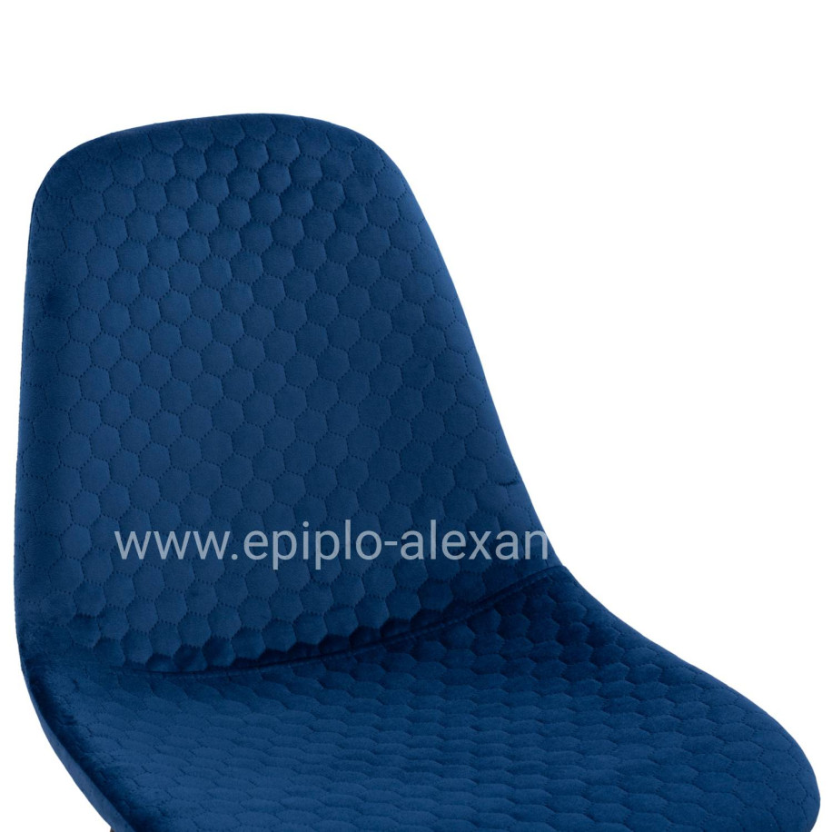 ΚΑΡΕΚΛΑ LUCILLE HM8552.08 ΑΠΟ ΒΕΛΟΥΔΟ ΜΠΛΕ ΜΕ ΜΕΤΑΛΛΙΚΟ ΣΚΕΛΕΤΟ 45X56X81Υ εκ.