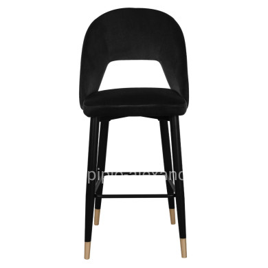 ΣΚΑΜΠΟ ΜΠΑΡ HARPER HM8526.04 ΒΕΛΟΥΔΟ ΜΑΥΡΟ ΜΕ ΜΕΤΑΛΛΙΚΟ ΣΚΕΛΕΤΟ 50Χ51Χ111Υ εκ.