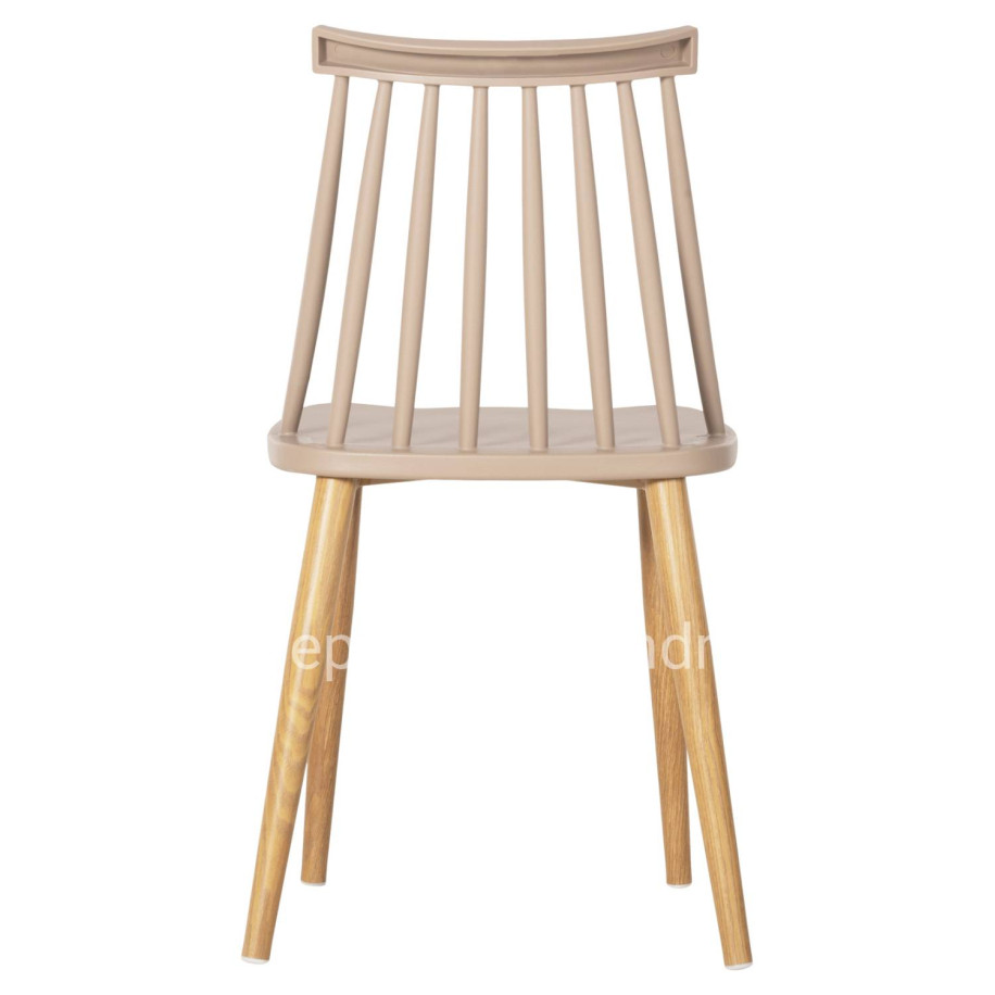 ΚΑΡΕΚΛΑ ΤΡΑΠΕΖΑΡΙΑΣ HM8052.25 VANESSA ΚΑΠΟΥΤΣΙΝΟ ΜΕ ΜΕΤΑΛΛΙΚΑ ΠΟΔΙΑ 42,5x44x81Υ εκ.