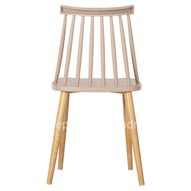 ΚΑΡΕΚΛΑ ΤΡΑΠΕΖΑΡΙΑΣ HM8052.25 VANESSA ΚΑΠΟΥΤΣΙΝΟ ΜΕ ΜΕΤΑΛΛΙΚΑ ΠΟΔΙΑ 42,5x44x81Υ εκ.