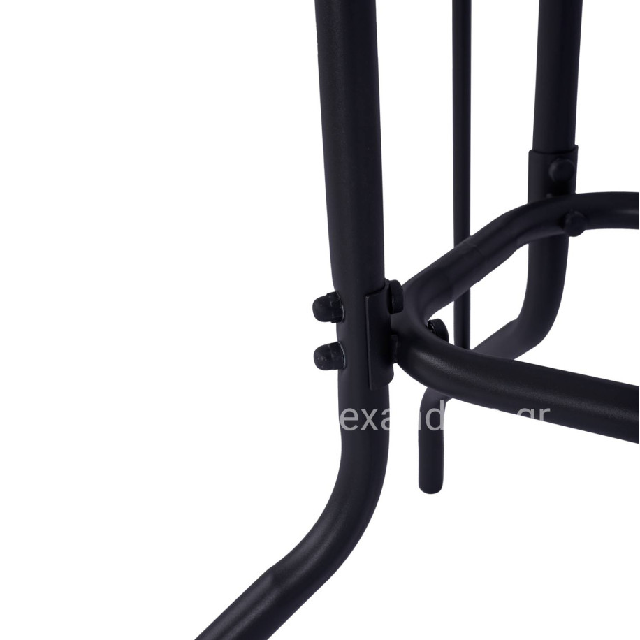 ΤΡΑΠΕΖΙ ADAM HM5679.01 ΜΕΤΑΛΛΙΚΟ ΓΚΡΙ ΜΕ ΓΥΑΛΙΝΗ ΕΠΙΦΑΝΕΙΑ 120Χ70Χ71Υεκ.