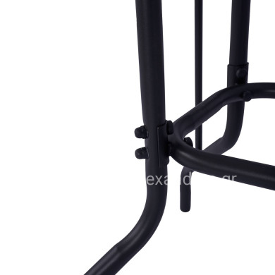 ΤΡΑΠΕΖΙ ADAM HM5679.01 ΜΕΤΑΛΛΙΚΟ ΓΚΡΙ ΜΕ ΓΥΑΛΙΝΗ ΕΠΙΦΑΝΕΙΑ 120Χ70Χ71Υεκ.