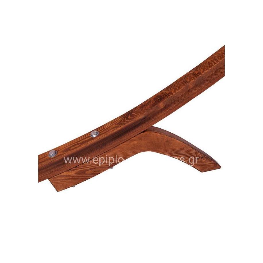 ΞΑΠΛΩΣΤΡΑ ΠΑΡΑΛΙΑΣ ΞΥΛΙΝΗ ΚΑΡΥΔΙ-ΜΠΕΖ ΜΕ ΣΚΙΑΣΤΡΟ COLBY HM5671.02 105X221X162Υ εκ.