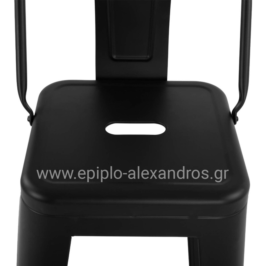 ΣΚΑΜΠΟ BAR ΜΕΤΑΛΛΙΚΟ MELITA ME ΠΛΑΤΗ ΜΑΥΡΟ ΜΑΤ 43Χ43Χ95Υεκ. HM8643.22