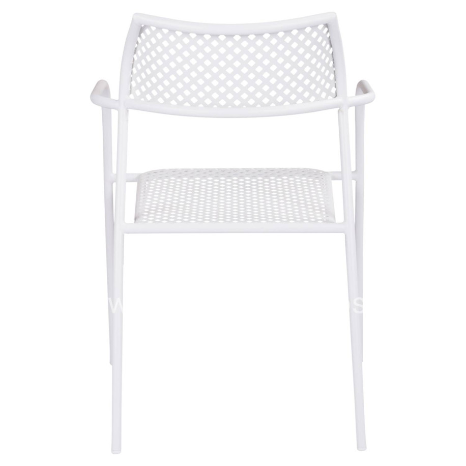 ΚΑΡΕΚΛΑ ΜΕΤΑΛΛΙΚΗ ΛΕΥΚΗ THETIS HM5173.12 55x57x79 cm