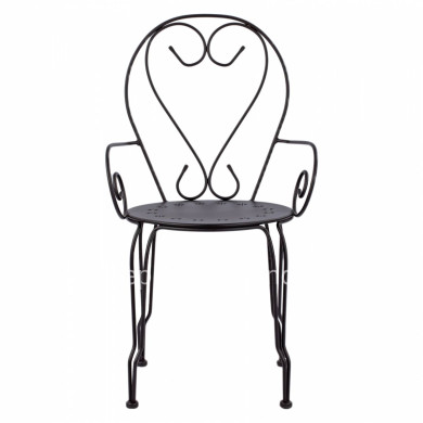 ΚΑΡΕΚΛΑ ΠΟΛΥΘΡΟΝΑ ΜΕΤΑΛΛΙΚΗ AMORE ΜΑΥΡΗ HM5008.11 49x48x90 εκ.