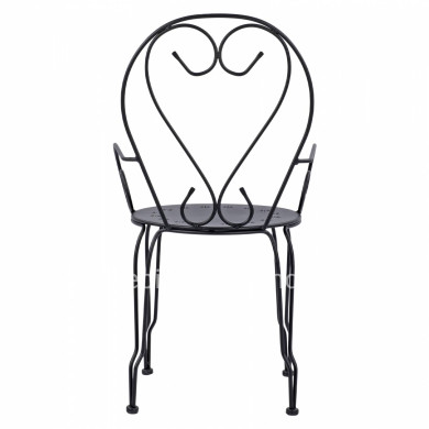 ΚΑΡΕΚΛΑ ΠΟΛΥΘΡΟΝΑ ΜΕΤΑΛΛΙΚΗ AMORE ΜΑΥΡΗ HM5008.11 49x48x90 εκ.