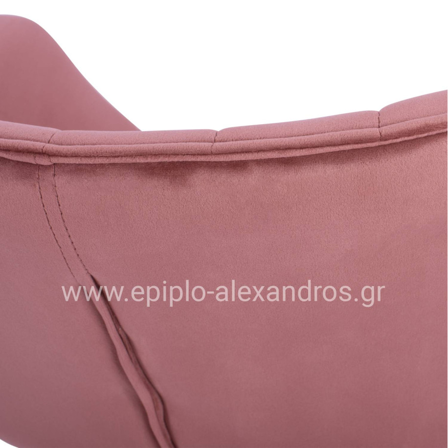 ΠΟΛΥΘΡΟΝΑΚΙ BENJAMIN ΑΠΟ ΒΕΛΟΥΔΟ ΣΑΠΙΟ ΜΗΛΟ ME ΜΕΤΑΛΛΙΚΑ ΠΟΔΙΑ HM8682.02 69x68x78 εκ.