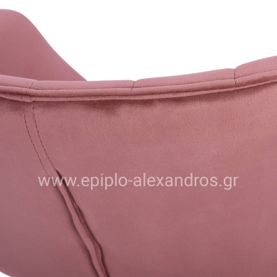 ΠΟΛΥΘΡΟΝΑΚΙ BENJAMIN ΑΠΟ ΒΕΛΟΥΔΟ ΣΑΠΙΟ ΜΗΛΟ ME ΜΕΤΑΛΛΙΚΑ ΠΟΔΙΑ HM8682.02 69x68x78 εκ.