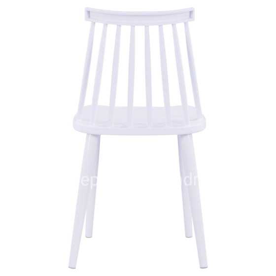 Dining chair HM8052.11 Vanessa White with metallic white legs 43x46,5x82 cm.