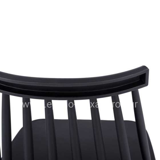 Dining Chair HM8052.12 Vanessa Black with metallic black legs 43x46,5x82 cm.