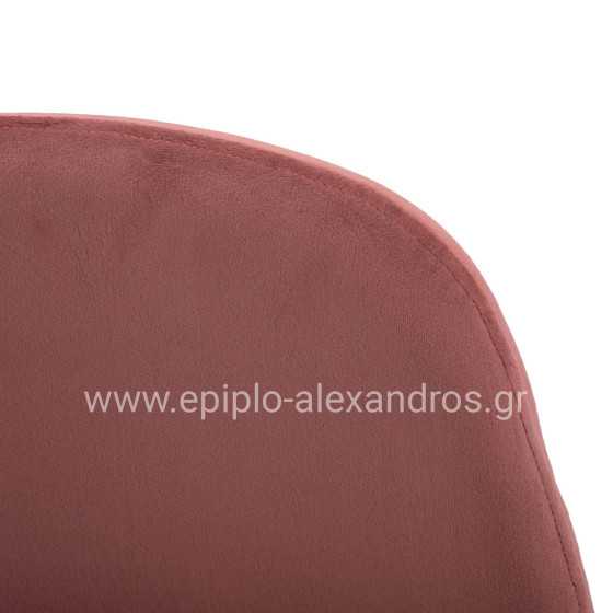 Dining Chair Leonardo Rotten apple velvet with metallic legs HM00100.02 45x53x85 cm.