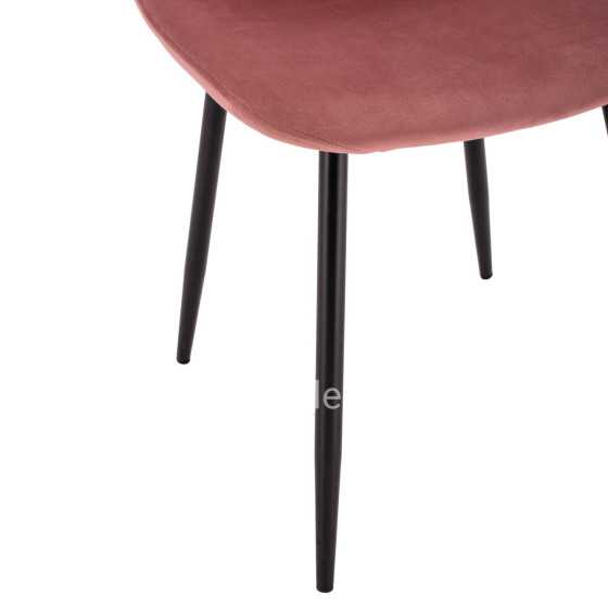 Dining Chair Leonardo Rotten apple velvet with metallic legs HM00100.02 45x53x85 cm.