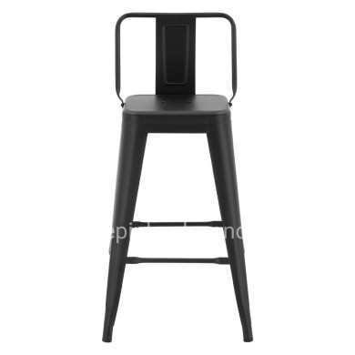 ΣΚΑΜΠΟ ΜΕΣΑΙΟΥ ΥΨΟΥΣ ΜΕΤΑΛΛΙΚΟ MELITA ΜΕ ΠΛΑΤΗ ΣΕ ΜΑΥΡΟ ΜΑΤ HM8574.32 42x42x89,5Υ εκ.