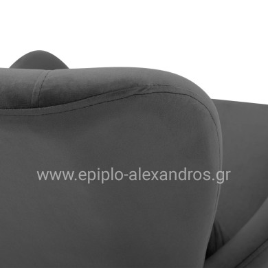 ΠΟΛΥΘΡΟΝΑ ΜΠΕΡΖΕΡΑ ΒΕΛΟΥΔΟ ΓΚΡΙ ΜΕ ΜΕΤΑΛΛΙΚΟ ΜΑΥΡΟ ΠΟΔΙ HM8721.01