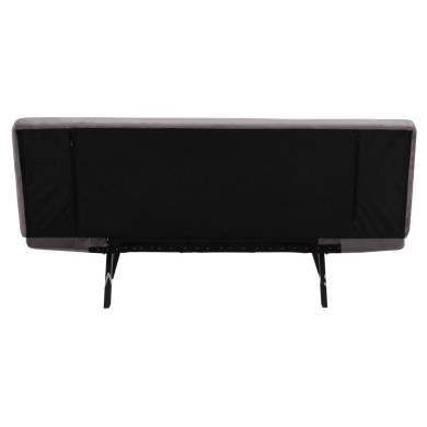 ΚΑΝΑΠΕΣ ΚΡΕΒΑΤΙ 3ΘΕΣΙΟΣ ΑΠΟ ΒΕΛΟΥΔΟ ΓΚΡΙ HM3167.01 182Χ80Χ88Υ εκ.