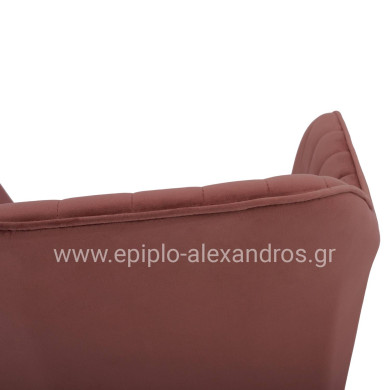 ΠΟΛΥΘΡΟΝΑΚΙ SAWYER ΒΕΛΟΥΔΟ ΣΑΠΙΟ ΜΗΛΟ ΜΕ ΜΑΥΡΑ ΠΟΔΙΑ HM8523.12 53x60x76Y εκ.