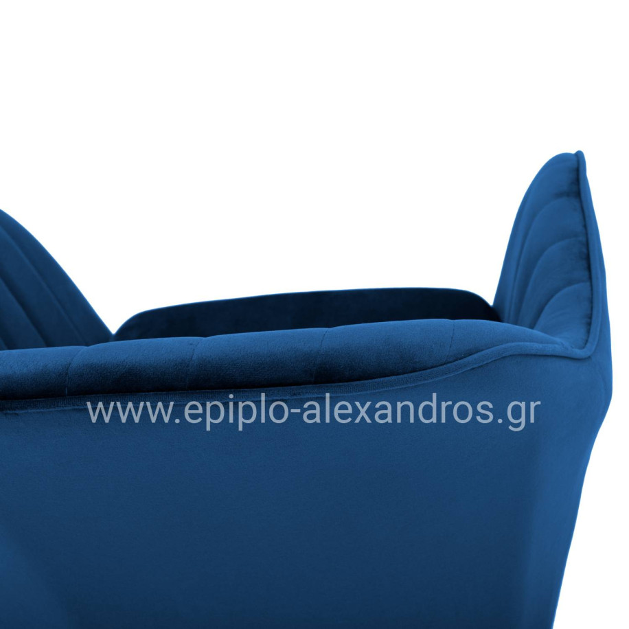 ΠΟΛΥΘΡΟΝΑΚΙ SAWYER ΒΕΛΟΥΔΟ ΜΠΛΕ ΜΕ ΜΑΥΡΑ ΠΟΔΙΑ HM8523.18 53Χ60Χ76Υ εκ.