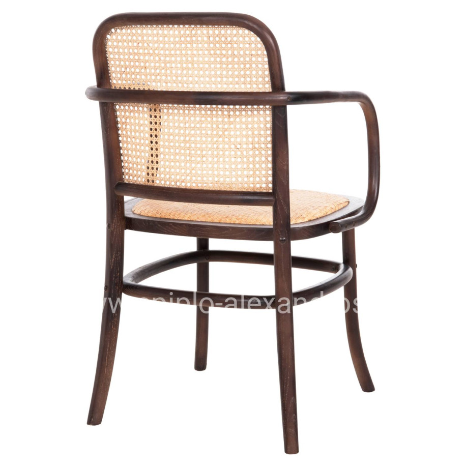 ΠΟΛΥΘΡΟΝΑ VAIANA HM8748 ΞΥΛΟ ΟΞΙΑΣ ΣΕ ΚΑΦΕ-ΠΛΕΞΗ RATTAN ΣΕ ΦΥΣΙΚΟ 55x55x90Yεκ