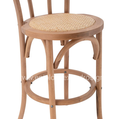 ΣΚΑΜΠΟ ΜΠΑΡ MONTREAL ΞΥΛΙΝΟ ΑΠΟ ΟΞΙΑ DARK HONEY ΜΕ ΨΑΘΑ 41X47X108 HM8749.05