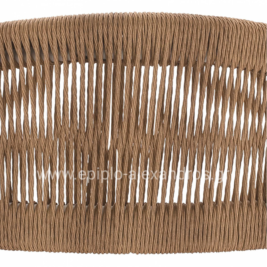 ΣΚΑΜΠΟ ΑΛΟΥΜΙΝΙΟΥ ΛΕΥΚΟ ΜΕ ΣΧΟΙΝΙ ΡΕ ΜΠΕΖ HM5785.01 56x59x107 εκ.