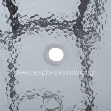 ΤΡΑΠΕΖΙ BRAVO ΜΕΤΑΛΛΙΚΟ ΚΑΦΕ ΓΥΑΛ.ΕΠΙΦΑΝΕΙΑ ΜΕ ΤΡΥΠΑ ΟΜΠΡΕΛΑΣ 120Χ70Χ72Υεκ.HM5021.12