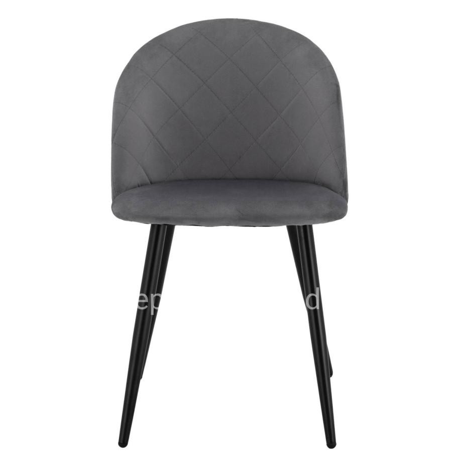 ΚΑΡΕΚΛΑ ODED ΜΕ ΜΕΤΑΛΛΙΚΑ ΜΑΥΡΑ ΠΟΔΙΑ & ΒΕΛΟΥΔΟ ΓΚΡΙ HM8731.11 49x57x79Υ εκ.