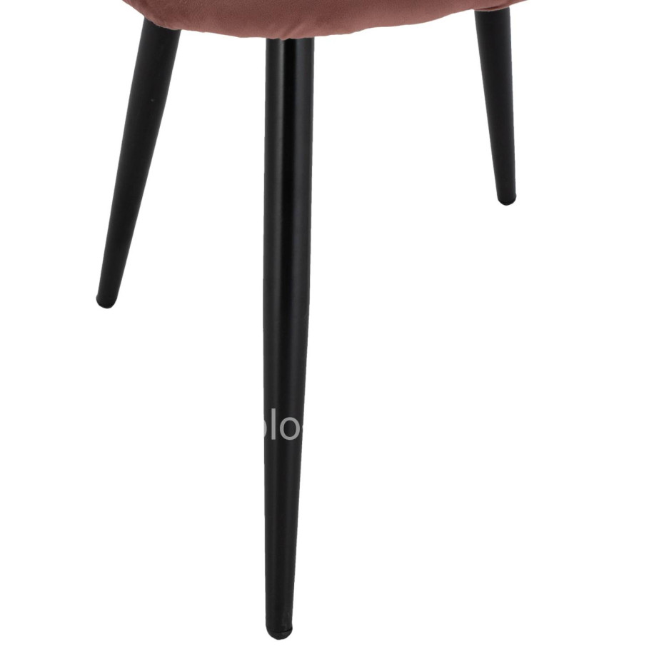 ΚΑΡΕΚΛΑ ODED ΜΕ ΜΕΤΑΛΛΙΚΑ ΜΑΥΡΑ ΠΟΔΙΑ & ΒΕΛΟΥΔΟ ΣΑΠΙΟ ΜΗΛΟ HM8731.12 49x57x79Υ εκ.