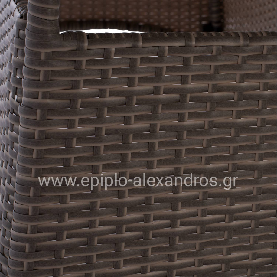 ΤΡΑΠΕΖΙ ΜΕΤΑΛΛΙΚΟ MINSK RATTAN ΓΚΡΙ HM5507.01 150x90x75Υ εκ.