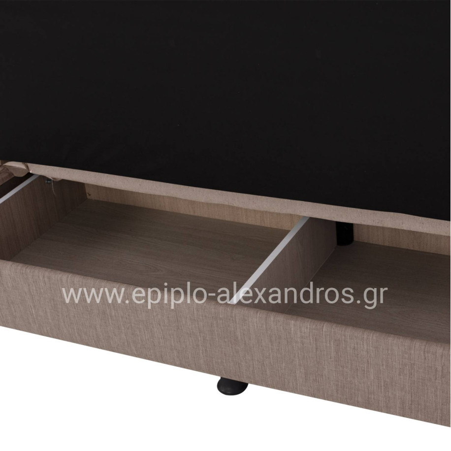 ΚΑΝΑΠΕΣ ΚΡΕΒΑΤΙ ANDRI ΤΡΙΘΕΣΙΟΣ ΜΠΕΖ HM3239.04 180x83x74Υ εκ.