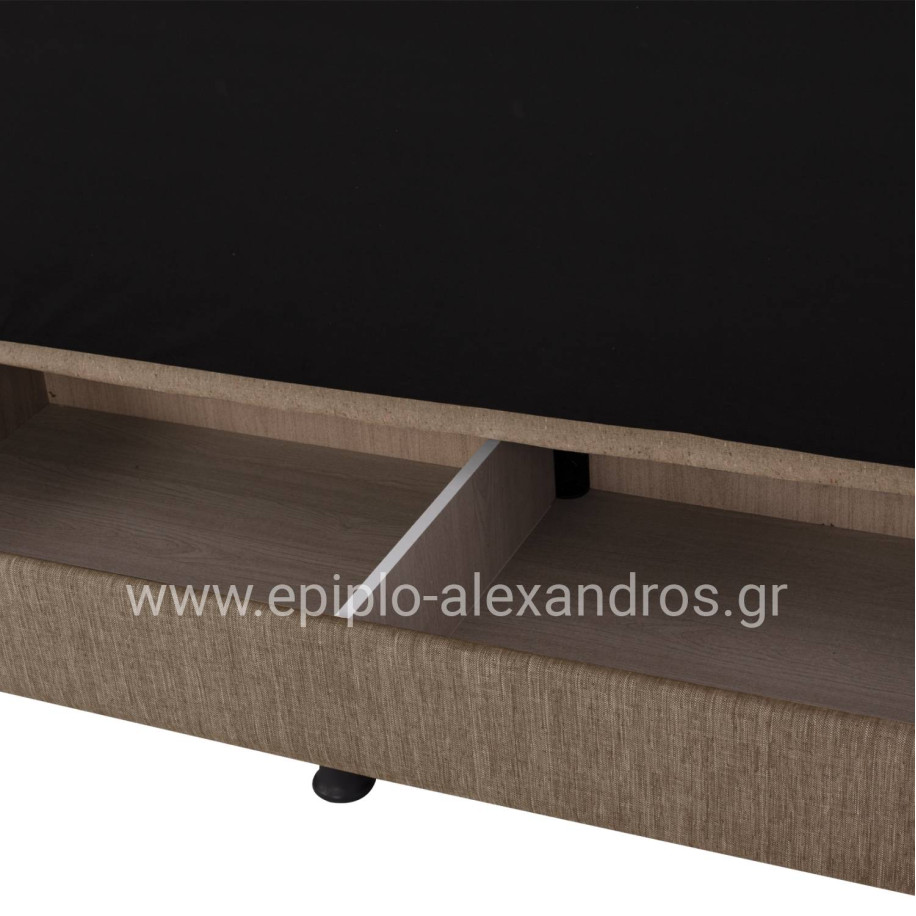 ΚΑΝΑΠΕΣ ΚΡΕΒΑΤΙ ANDRI ΤΡΙΘΕΣΙΟΣ ΚΑΦΕ HM3239.02 180x72x77Υ εκ.