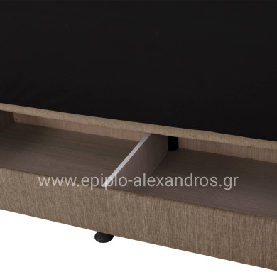 ΚΑΝΑΠΕΣ ΚΡΕΒΑΤΙ ANDRI ΤΡΙΘΕΣΙΟΣ ΚΑΦΕ HM3239.02 180x72x77Υ εκ.