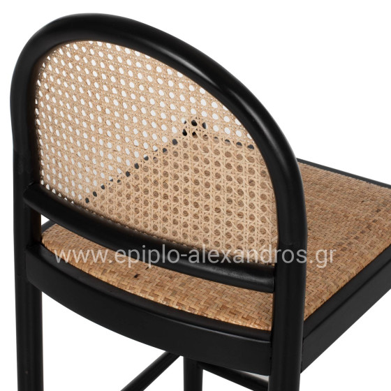 ΣΚΑΜΠΟ ΑΠΟ ΟΞΙΑ-RATTAN ΑΨΙΔΑ ΠΛΑΤΗ ΜΑΥΡΟ 43,5x50x98ΥεκHM9408.02