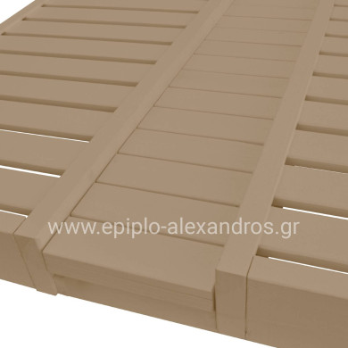 ΞΑΠΛΩΣΤΡΑ ΕΠΑΓΓΕΛΜ. ΜΥΚΟΝΟΣ ΞΥΛΙΝΗ ΔΙΠΛΗ ΜΠΕΖ ΜΕ ΟΥΡΑΝΟ 205x167x212Υεκ.HM5428.02