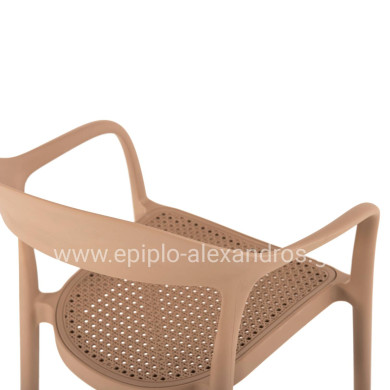 ΠΟΛΥΘΡΟΝΑ ΠΟΛΥΠΡΟΠΥΛΕΝΙΟΥ CLEO HM5935.03 ΚΑΠΟΥΤΣΙΝΟ 57x53x81Υ