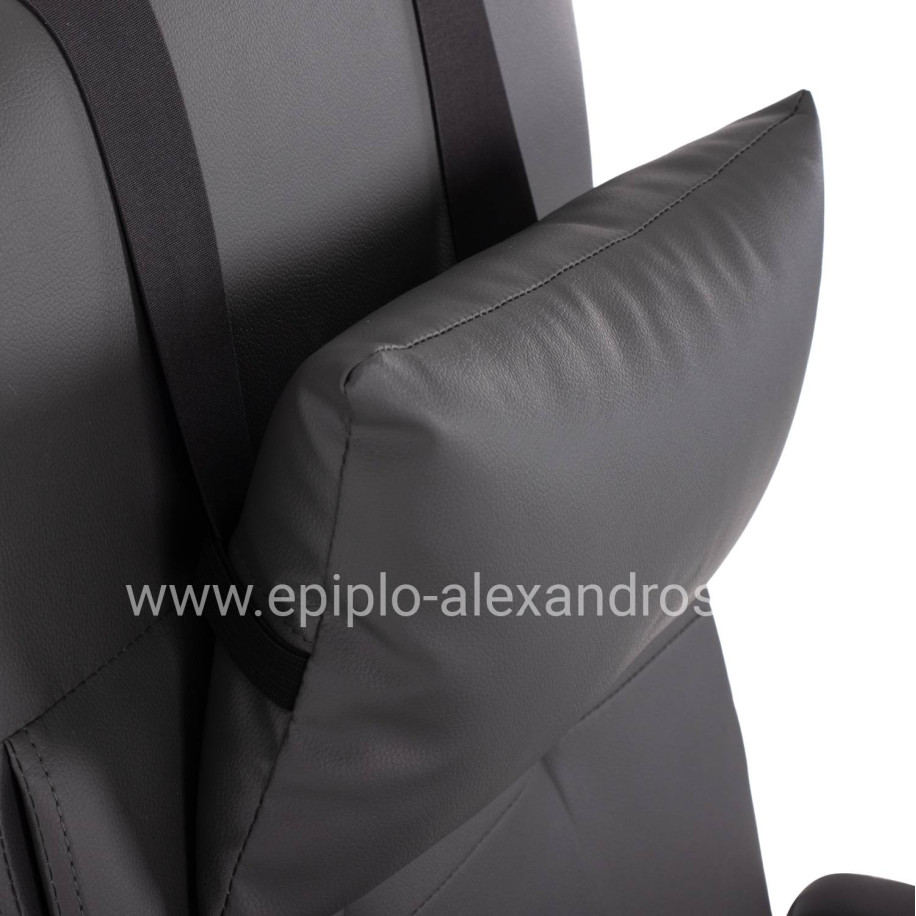 ΠΟΛΥΘΡΟΝΑ ΓΡΑΦΕΙΟΥ ΔΙΕΥΘΥΝΤΙΚΗ ΓΚΡΙ HM1057.20 ΜΕ ΠΤΥΣΣΟΜΕΝΟ ΥΠΟΠΟΔΙΟ 58x71x128Y εκ.