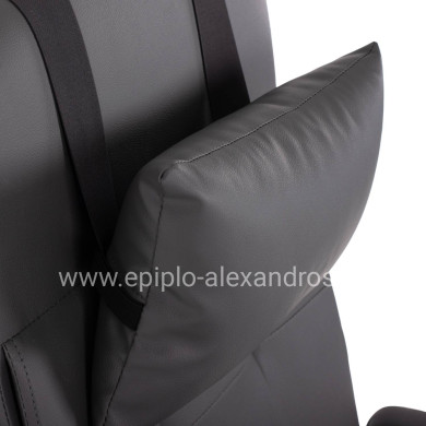 ΠΟΛΥΘΡΟΝΑ ΓΡΑΦΕΙΟΥ ΔΙΕΥΘΥΝΤΙΚΗ ΓΚΡΙ HM1057.20 ΜΕ ΠΤΥΣΣΟΜΕΝΟ ΥΠΟΠΟΔΙΟ 58x71x128Y εκ.