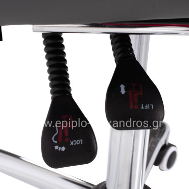 ΠΟΛΥΘΡΟΝΑ ΓΡΑΦΕΙΟΥ ΔΙΕΥΘΥΝΤΙΚΗ ΓΚΡΙ HM1057.20 ΜΕ ΠΤΥΣΣΟΜΕΝΟ ΥΠΟΠΟΔΙΟ 58x71x128Y εκ.