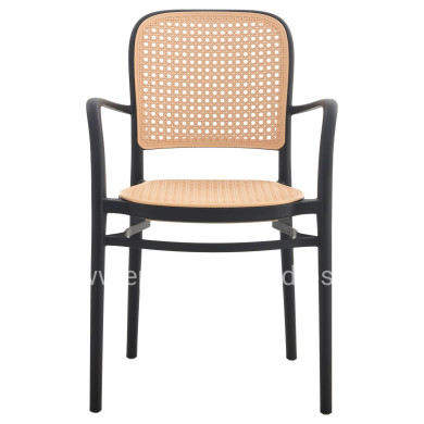 ΠΟΛΥΘΡΟΝΑ ΠΟΛΥΠΡΟΠΥΛΕΝΙΟΥ FLOW HM5938.02 ΜΑΥΡΗ ΚΑΙ ΜΠΕΖ 56x52,5x85,5Υεκ.