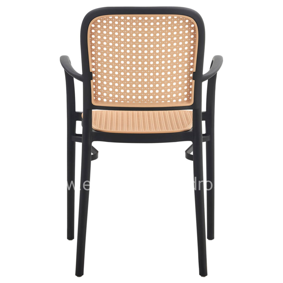 ΠΟΛΥΘΡΟΝΑ ΠΟΛΥΠΡΟΠΥΛΕΝΙΟΥ FLOW HM5938.02 ΜΑΥΡΗ ΚΑΙ ΜΠΕΖ 56x52,5x85,5Υεκ.