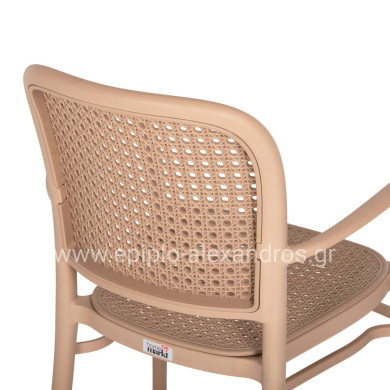 ΠΟΛΥΘΡΟΝΑ ΠΟΛΥΠΡΟΠΥΛΕΝΙΟΥ FLOW HM5938.03 ΚΑΠΟΥΤΣΙΝΟ 55x53x86Υ εκ.