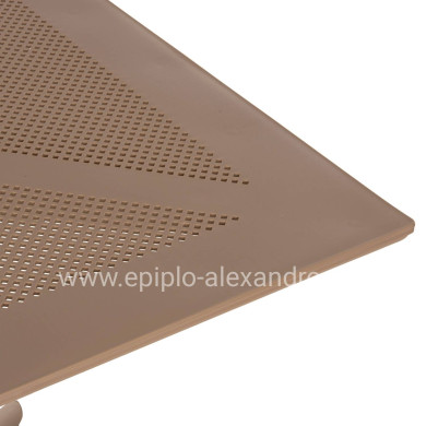 ΤΡΑΠΕΖΙ ΠΟΛΥΠΡΟΠΥΛΕΝΙΟΥ ΤΕΤΡΑΓΩΝΟ LUNAR HM5930.14 ΚΑΠΟΥΤΣΙΝΟ 80x80x75Υ εκ.