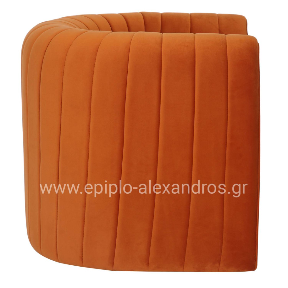 ΠΟΛΥΘΡΟΝΑ RIKER HM9682.05 ΜΕΤΑΛΛΙΚΟΣ ΣΚΕΛΕΤΟΣ-ΠΟΡΤΟΚΑΛΙ ΒΕΛΟΥΔΟ 92x74x69Υεκ.