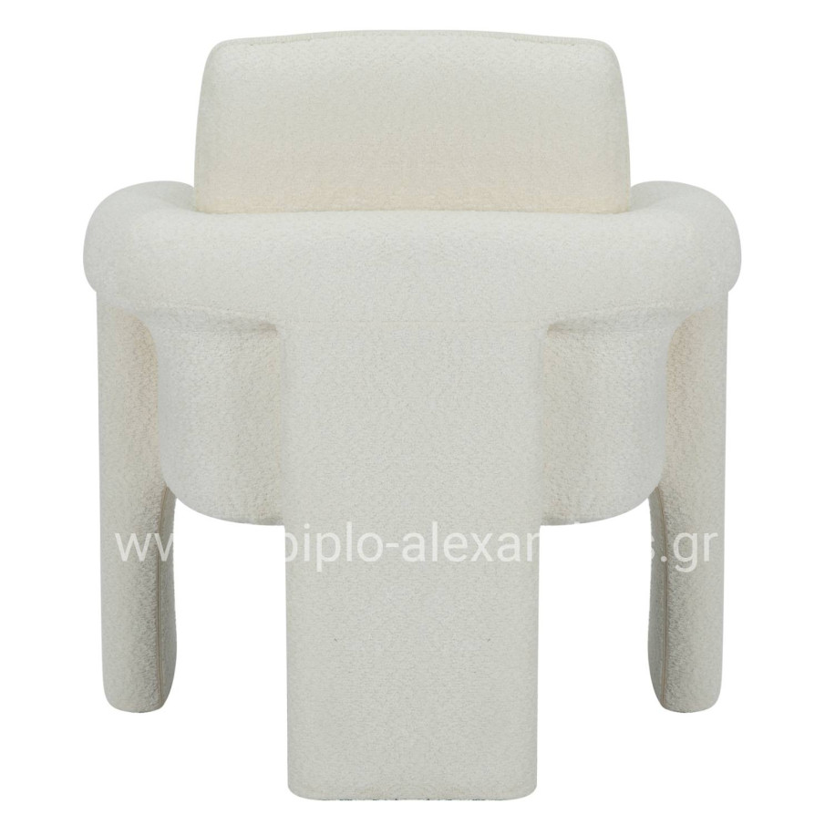 ΠΟΛΥΘΡΟΝΑ CRUSHER HM9681.04 ΛΕΥΚΟ ΜΠΟΥΚΛΕ ΥΦΑΣΜΑ-ΜΕΤΑΛΛΙΚΟΣ ΣΚΕΛΕΤΟΣ 82x78x87Υεκ.