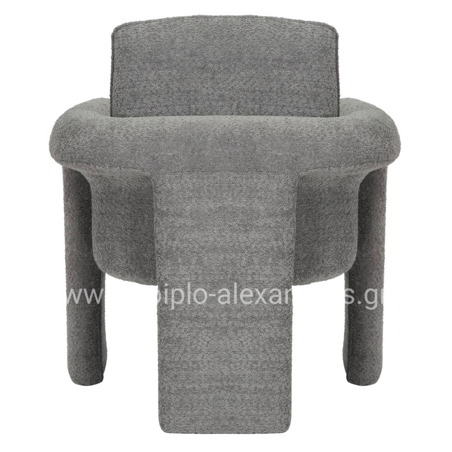 ΠΟΛΥΘΡΟΝΑ CRUSHER HM9681.01 ΓΚΡΙ ΜΠΟΥΚΛΕ ΥΦΑΣΜΑ-ΜΕΤΑΛΛΙΚΟΣ ΣΚΕΛΕΤΟΣ 82x78x87Υεκ.