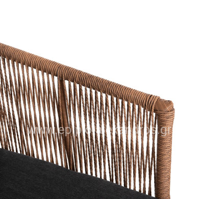 ΣΑΛΟΝΙ ΕΞ.ΧΩΡΟΥ 4ΤΜΧ FREJA HM6057.01 ΑΛΟΥΜ. ΛΕΥΚΟ-PE RATTAN ΜΠΕΖ-ΑΝΘΡΑΚΙ ΜΑΞΙΛΑΡΙΑ