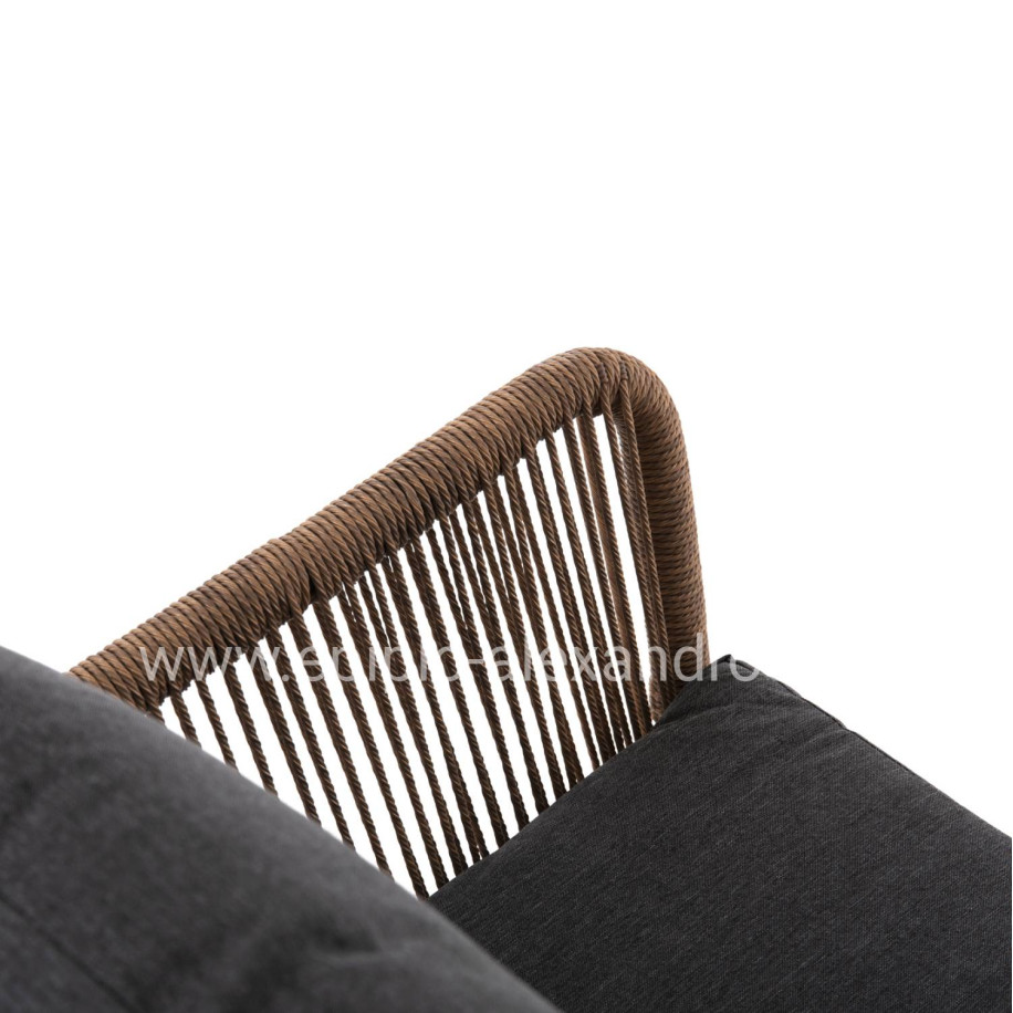 ΚΑΝΑΠΕΣ ΕΞ.ΧΩΡΟΥ BAFFIN HM6054.03 ΑΛΟΥΜ. ΑΝΘΡΑΚΙ-ΣΥΝΘ.RATTAN ΜΠΕΖ-ΑΝΘΡΑΚΙ ΜΑΞΙΛΑΡΙΑ