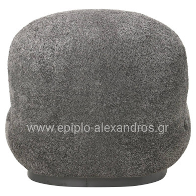 ΠΟΛΥΘΡΟΝΑ BEANY HM9591.01 ΓΚΡΙ ΜΠΟΥΚΛΕ ΥΦΑΣΜΑ 85x82x77Υ εκ.