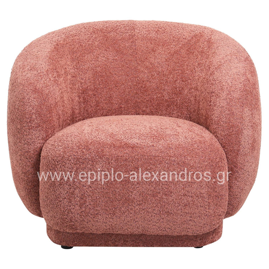 ΠΟΛΥΘΡΟΝΑ KARPEN HM9600.02 ΡΟΖ ΜΠΟΥΚΛΕ ΥΦΑΣΜΑ 93x87x78Υ εκ.